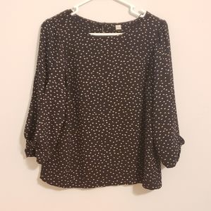 LC Lauren Conrad Bow Flared Sleeve Blouse